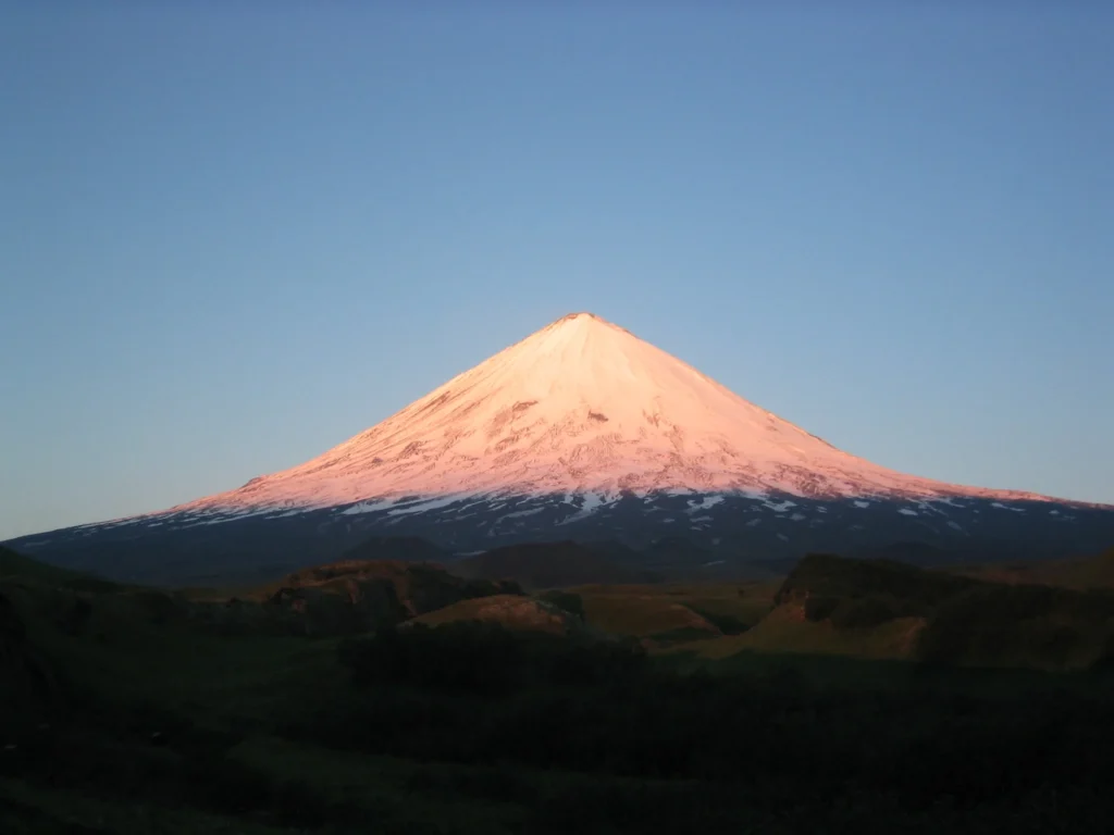 Volcán Klyuchevskoy rusia