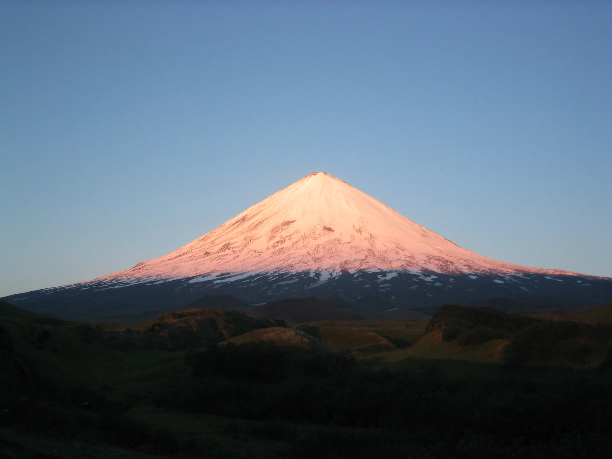Volcán Klyuchevskoy rusia