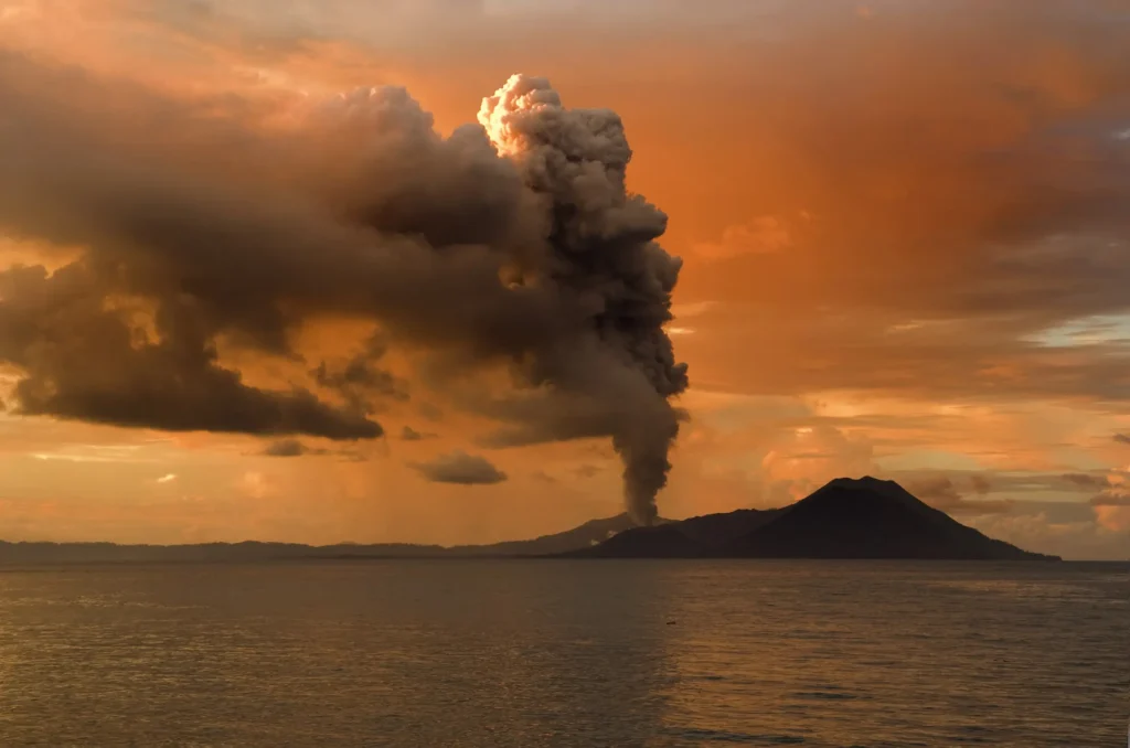volcán rabaul papúa nueva guinea